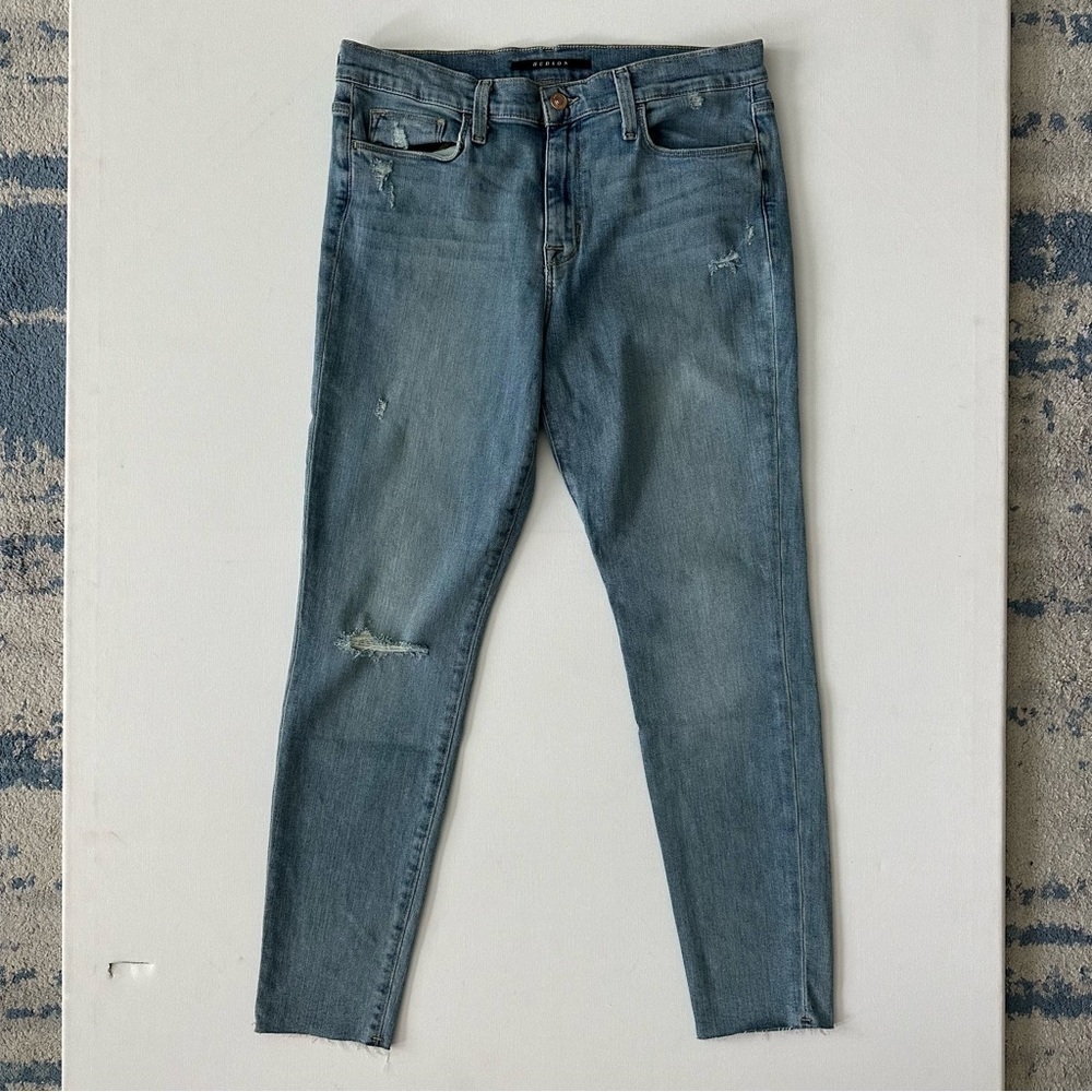 HUDSON Midrise Super Skinny Ankle Jeans Size 31 Women